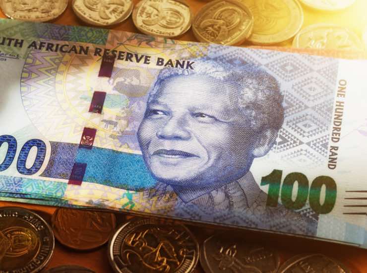 Nelson Mandela su una banconota
