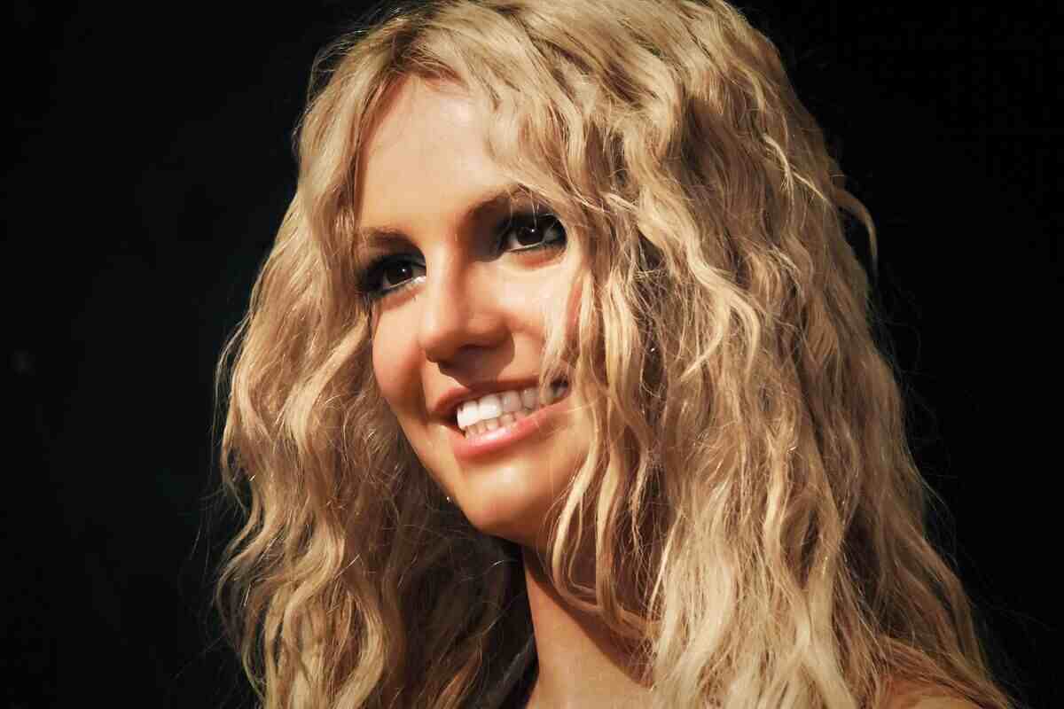 Britney Spears primo piano sorriso
