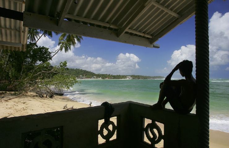 Spiaggia di Unawatuna, in Sri Lanka